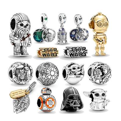Brazalete Charm Star Wars Personalizable